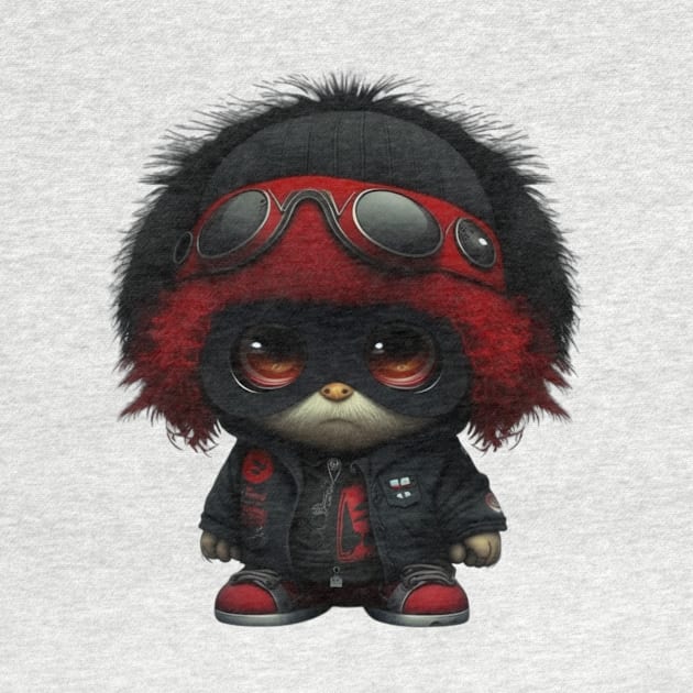 cute black red mastermind by WoodShop93